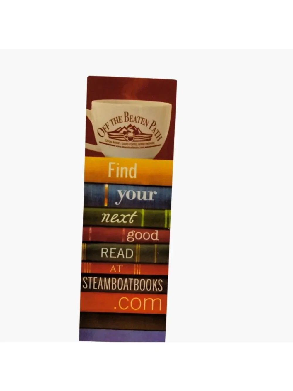 Off The Beaten Path Bookmark Steamboat Springs Vintage Colorado Ephemera